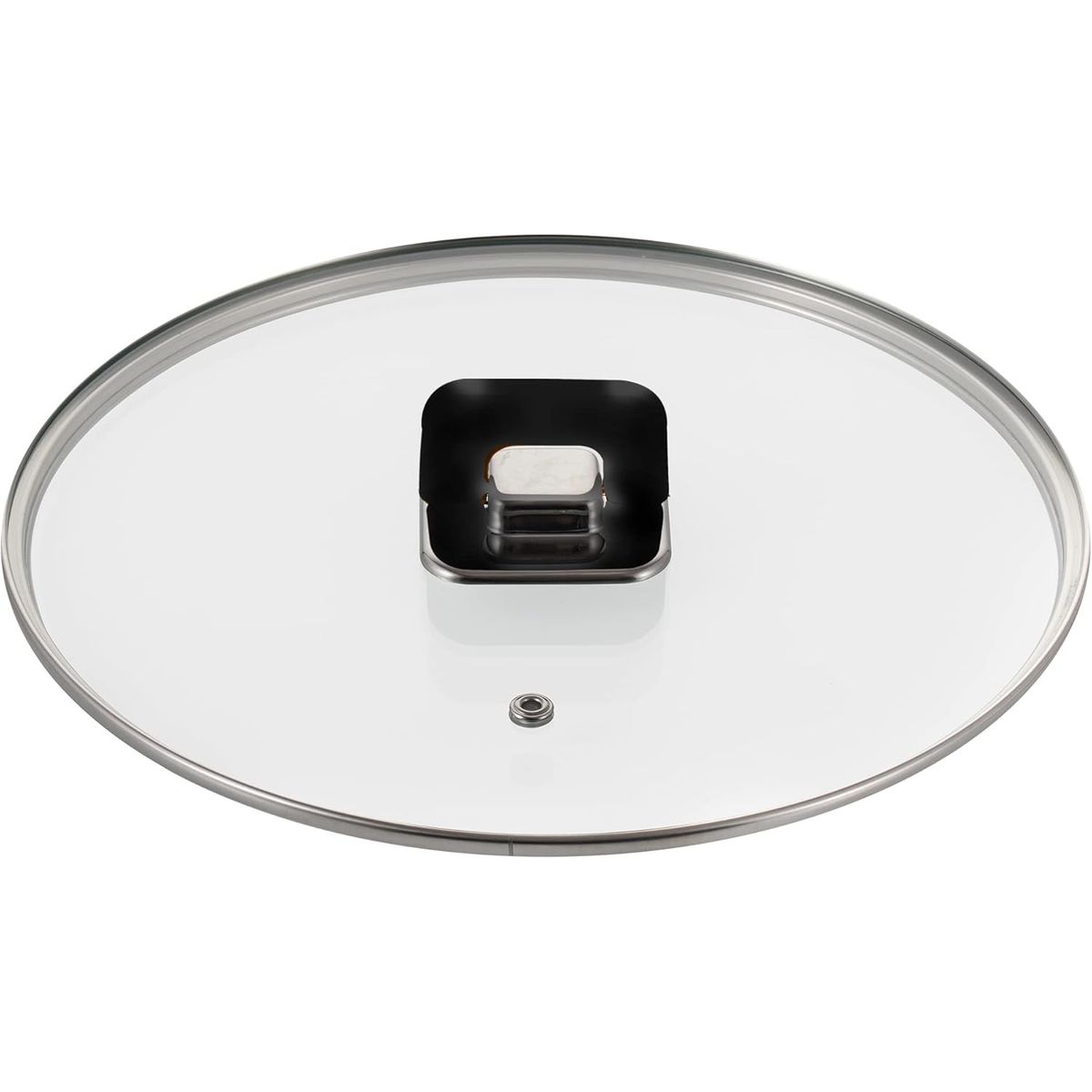 NUTRICHEF - NutriChef Tapas de vidrio templado transparente para olla de salteado de 37 cuartos de galón funciona con modelo NCCWSTKBLK negro talla única