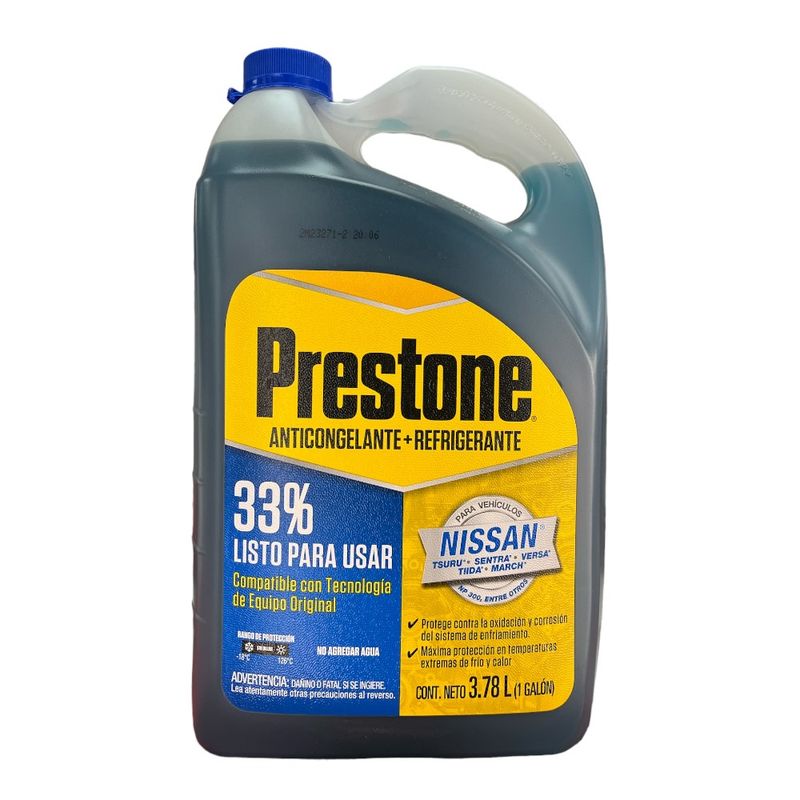 PRESTONE - PRESTONE ANTICONGELANTE Y REFRIGERANTE 33% AZUL 1GL