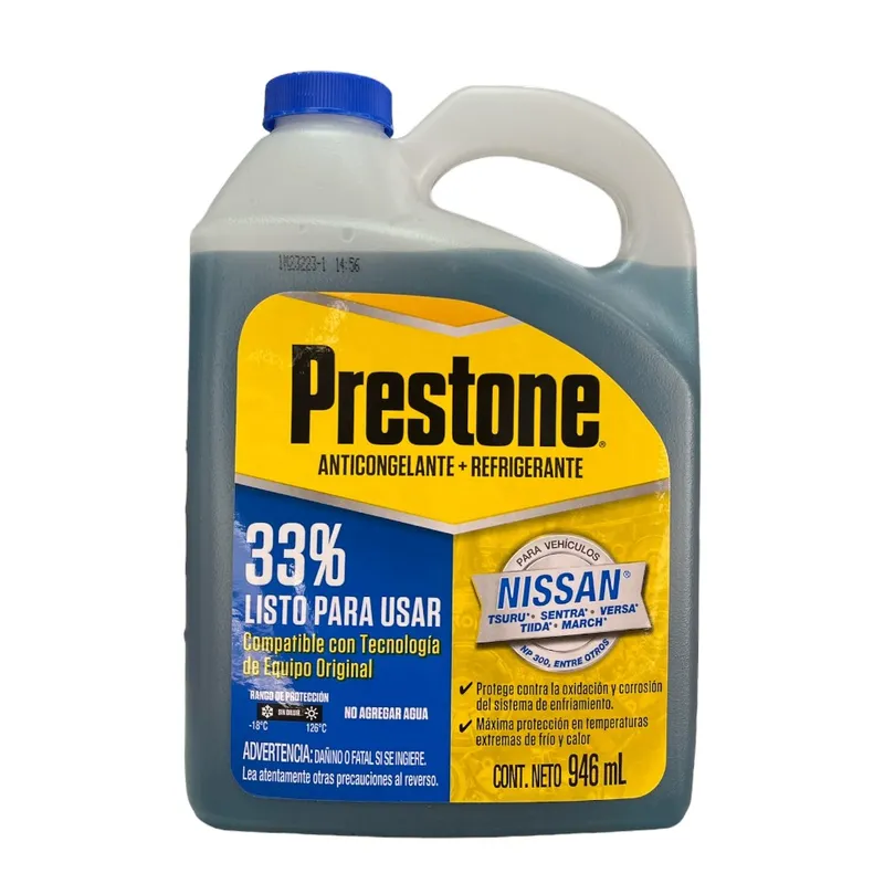 PRESTONE - PRESTONE ANTICONGELANTE Y REFRIGERANTE 33% AZUL X 14