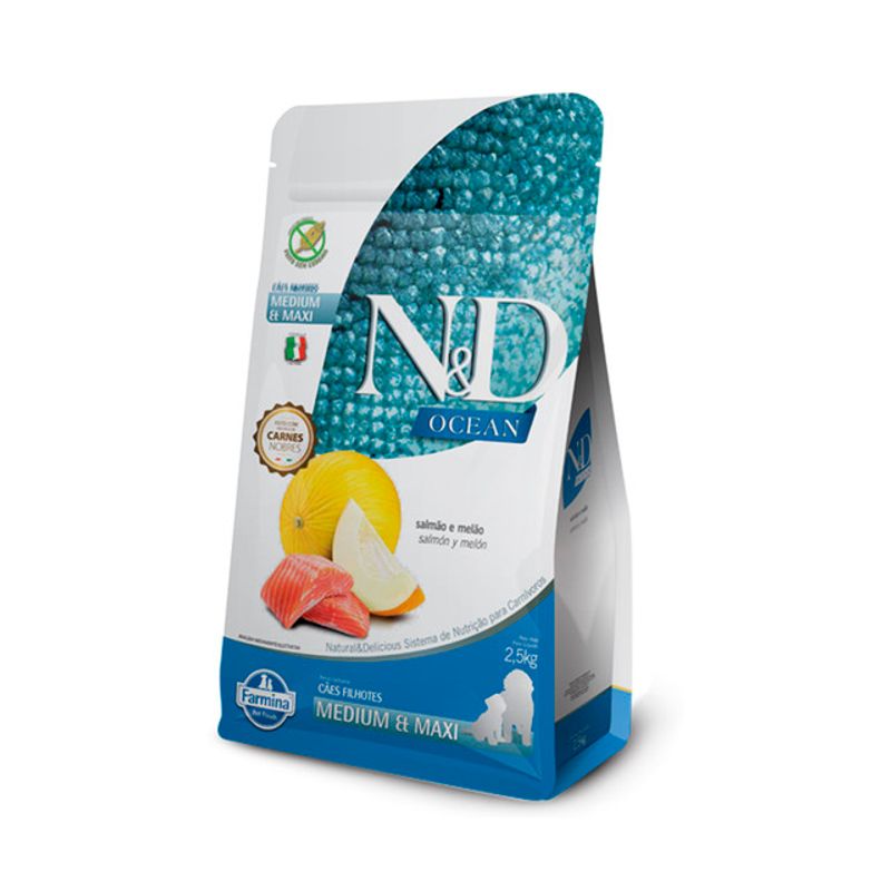 PET SPA - Alimento Para Perro Cachorro Med/Gran N&D Ocean Salmon 2,5KG