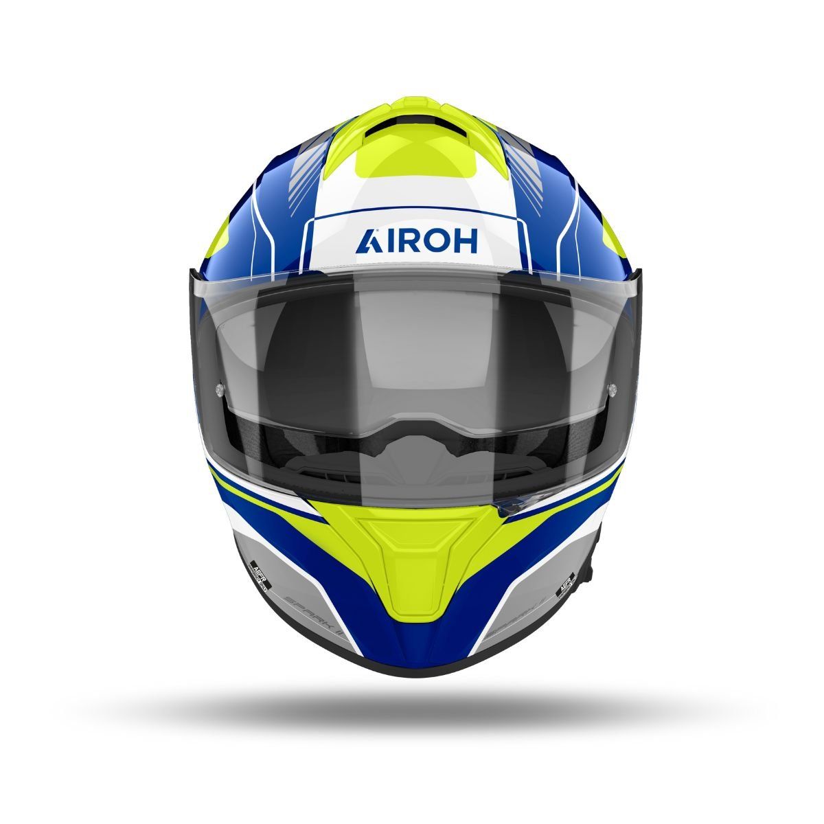 AIROH - CASCO AIROH SPARK 2 CHRONO AZUL/AMARILLO BRILLO TALLA M