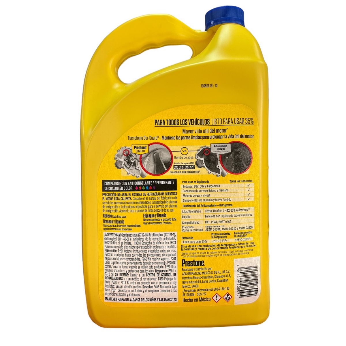 PRESTONE - PRESTONE ANTICONGELANTE Y REFRIGERANTE 35% AMARILLO  1GL