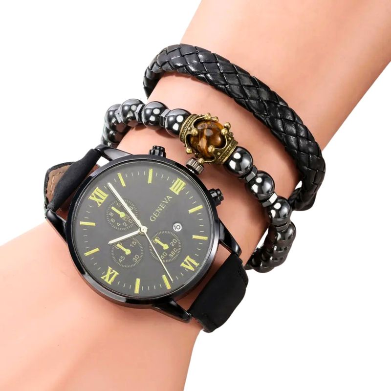 GENERICO - reloj conjunto de pulseras de cuarzo