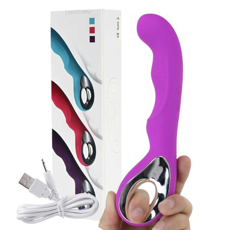 GENERICO - Vibrador Consolador Punto G Recargable Juguete Sexual Morado