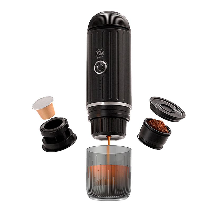 GENERICO - Cafetera Espresso Portatil ME2218 Marca Icafilas Negro