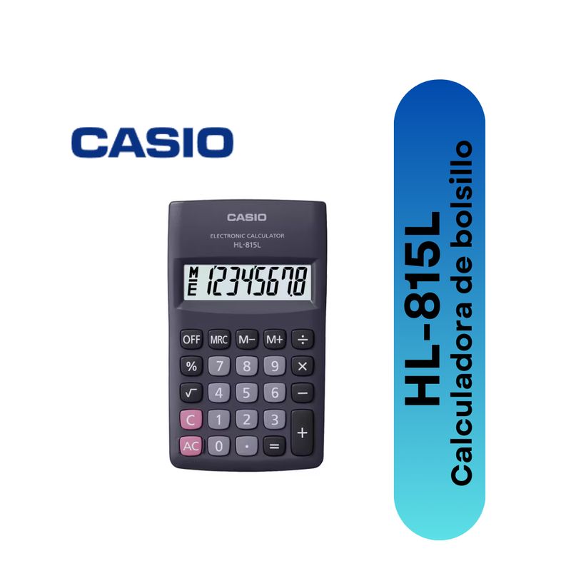 CASIO - Calculadora Casio De viaje HL-815L