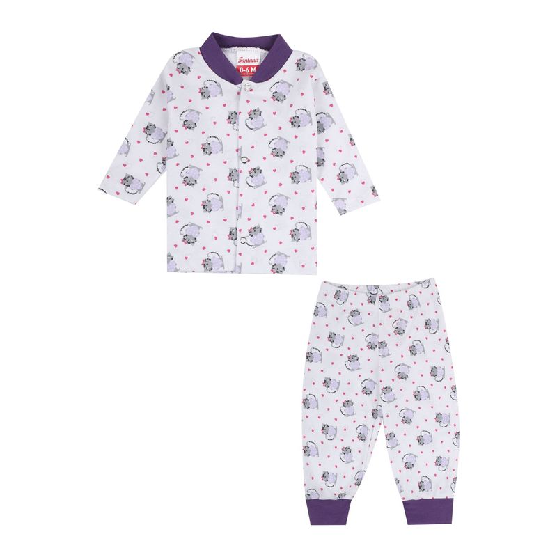 SANTANA - Pijama Bebé Niña Morado
