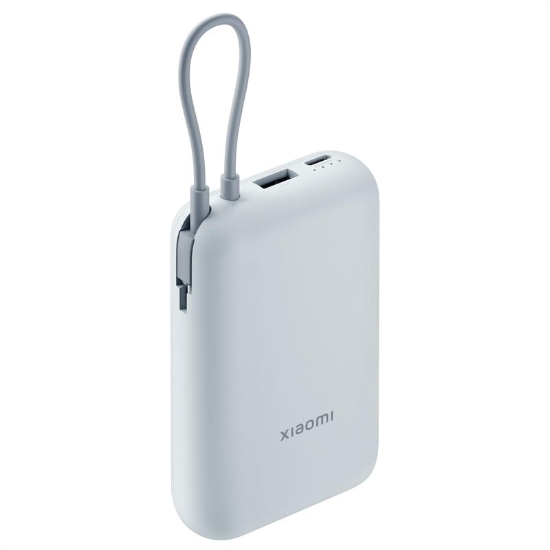 XIAOMI - Xiaomi Power Bank 10000mah Cable Integrado 22 5W USB-C Blue