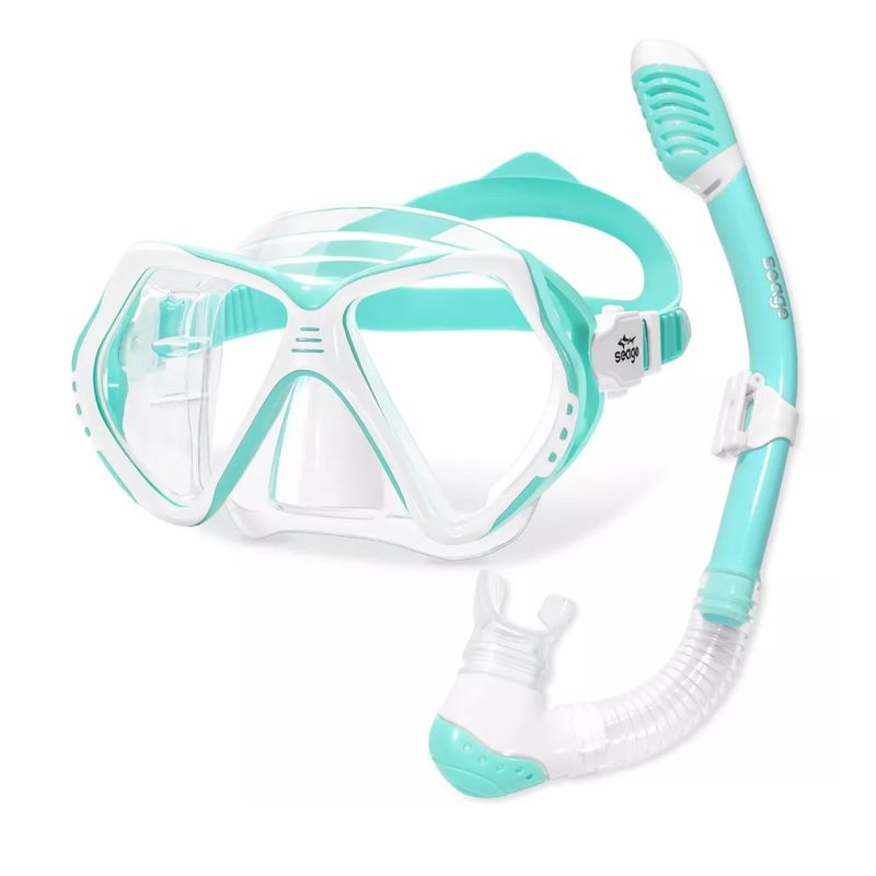 ACUALOW - Careta Gafas Buceo Mascara Natacion Para Niños Snorkel Seco