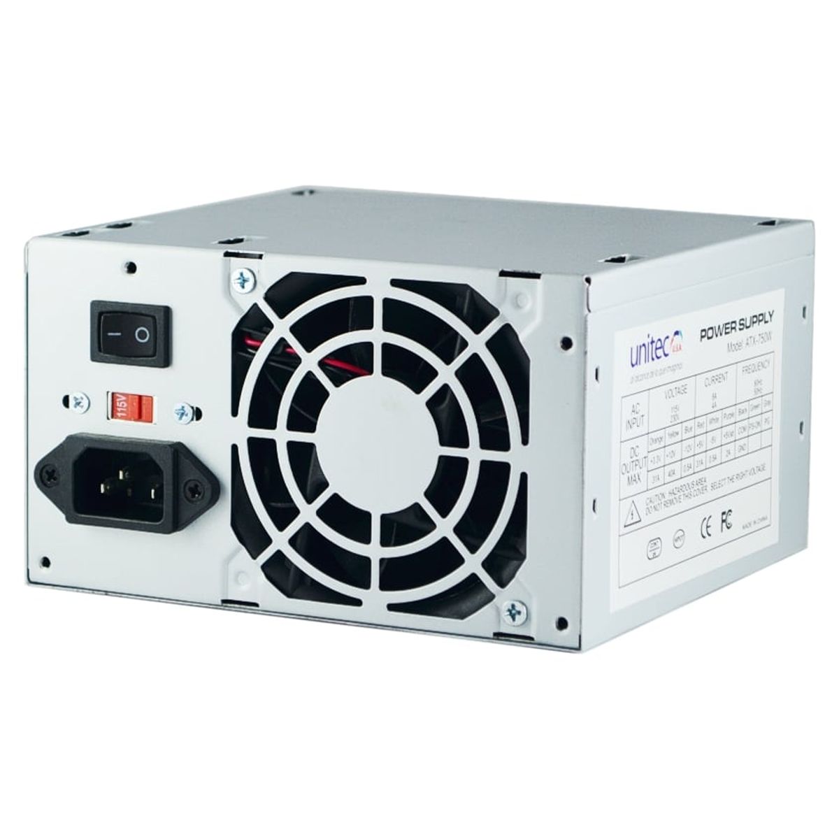 GENERICO - Fuente De Poder ATX-750 Watts 20-24 Pines Para Computador