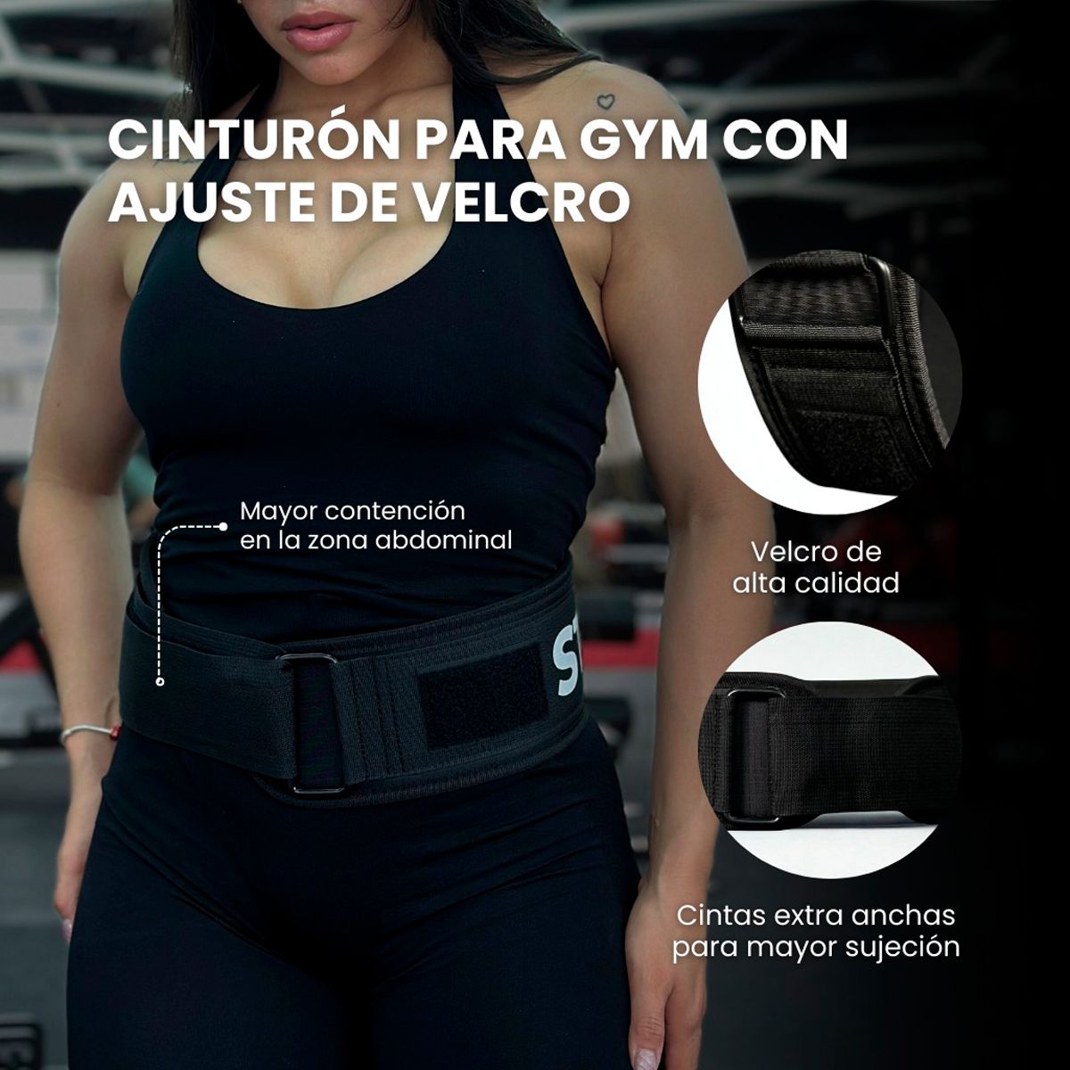 VITTORIA - Cinturón Levantamiento Pesas Gym Gimnasio Crossfit Fuerza