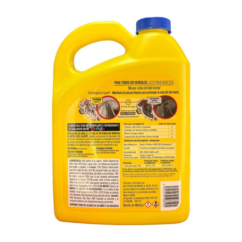 PRESTONE - PRESTONE ANTICONGELANTE Y REFRIGERANTE 35% AMARILLO X 14