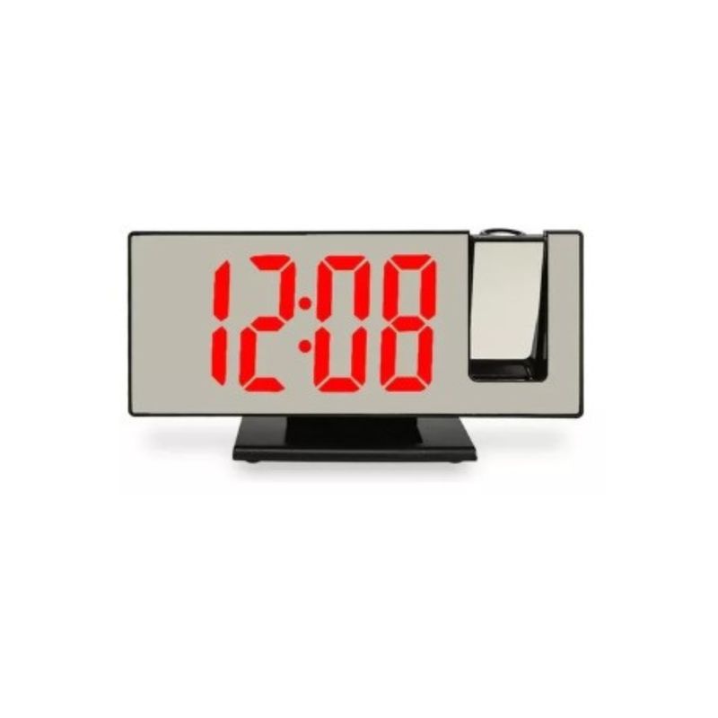 GENERICO - Reloj Digital Con Despertador y Alarma Lcd Proyector Hora Espejo