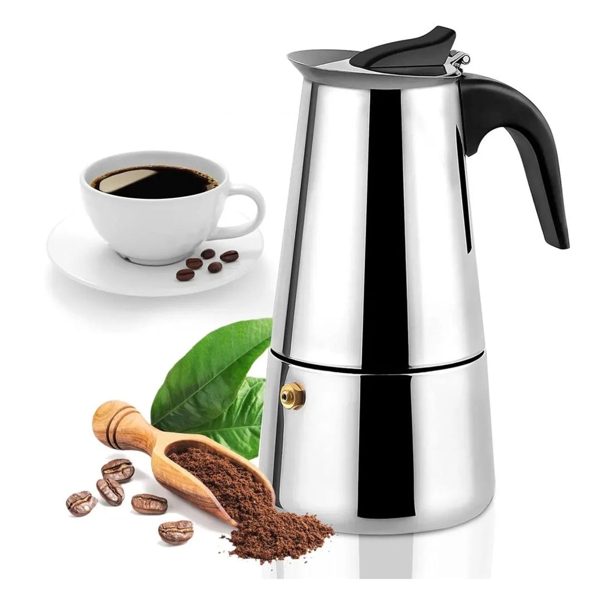 GENERICO - Cafetera Italiana De 6 Tazas Para Café De Calidad