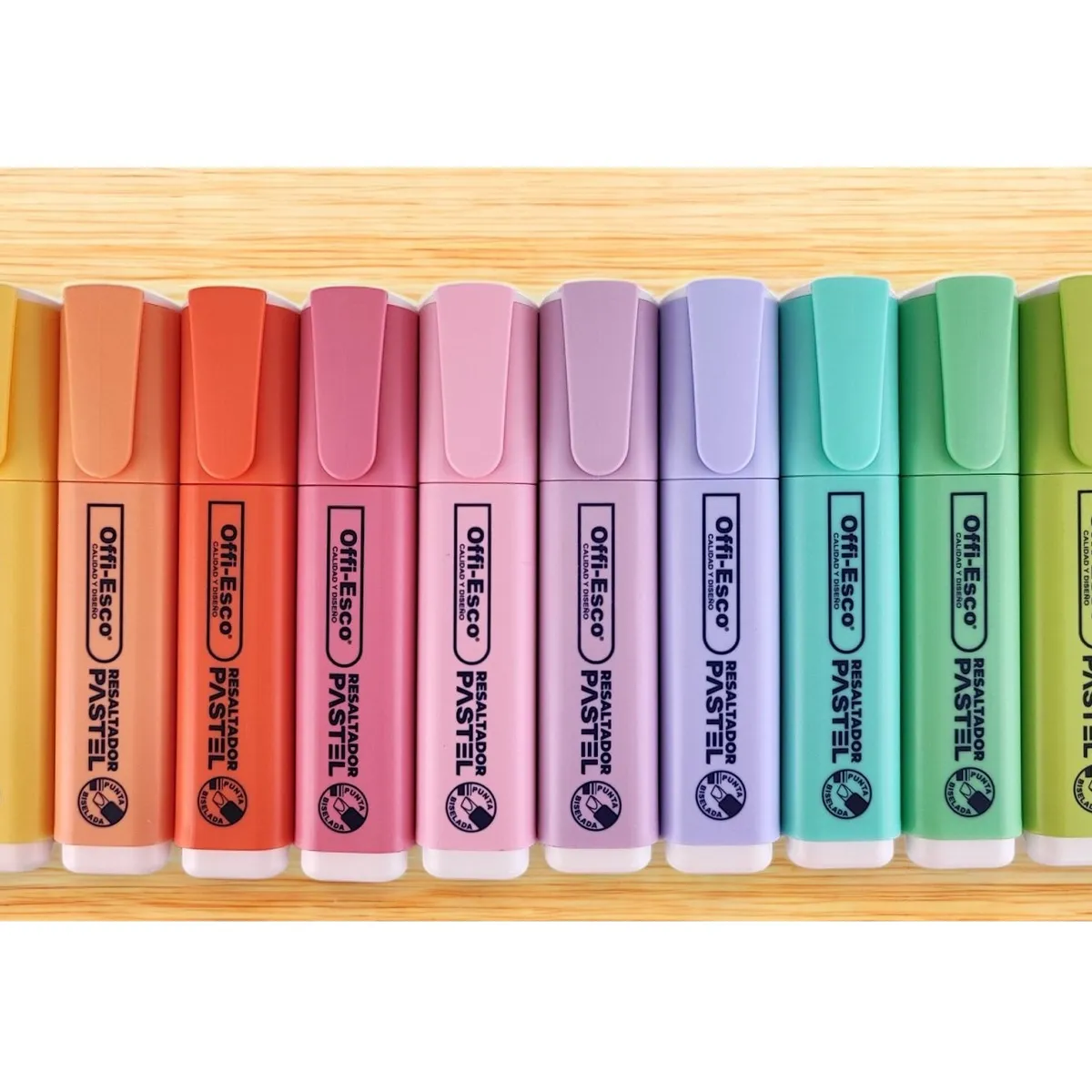 OFFI ESCO - Resaltadores Offi Esco Tonos Pasteles X 10 Colores.