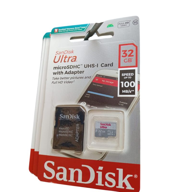 SANDISK - Tarjeta De Memoria Micro Sd Sandisk Ultra De 32 Gb, Clase 10