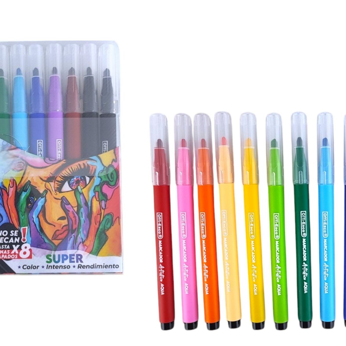 OFFI ESCO - Marcador Offi Esco Acuarelable Artístico X 12 Colores.