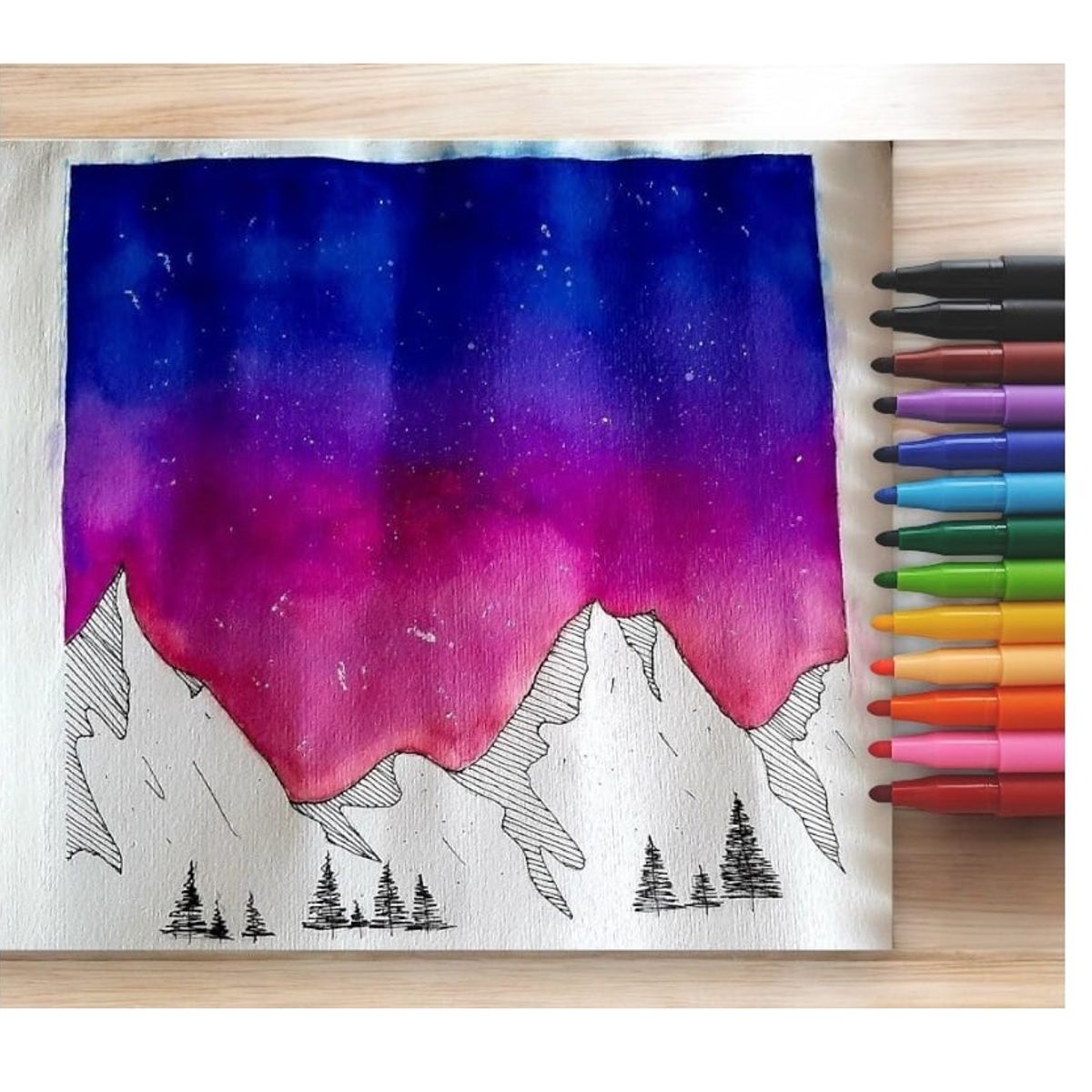 OFFI ESCO - Marcador Offi Esco Acuarelable Artístico X 12 Colores.