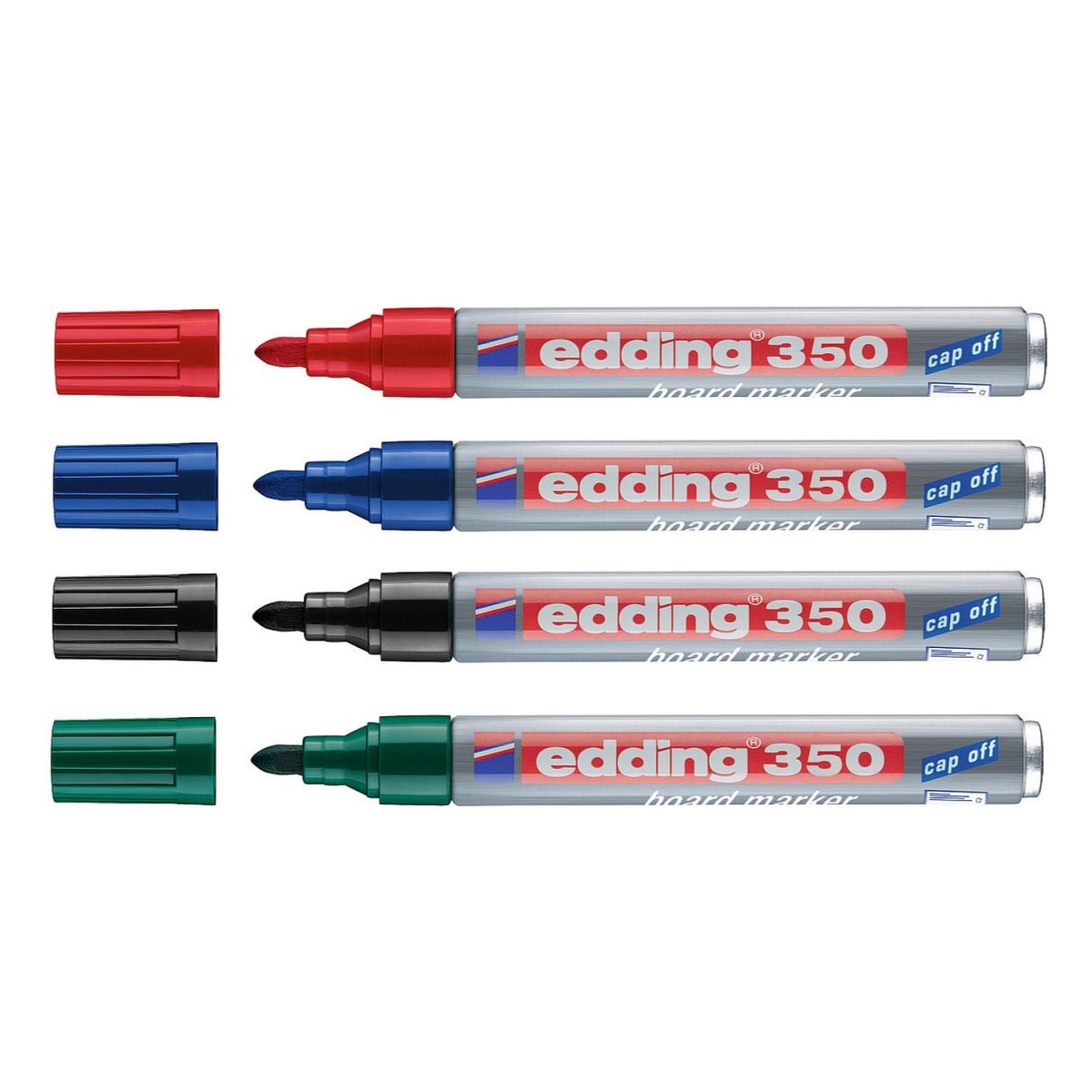 EDDING - Marcador Borrable Tablero Recargable E-350 Edding x4