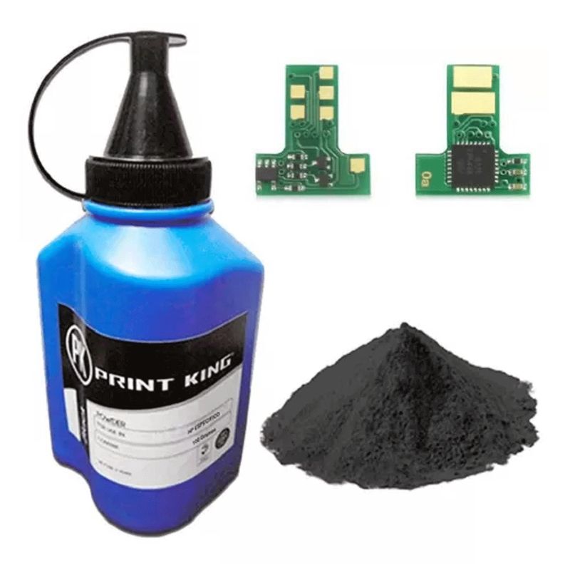 PK - Polvo Para Recarga De Toner Hp Cf217a 100Grs INCLUYE CHIP