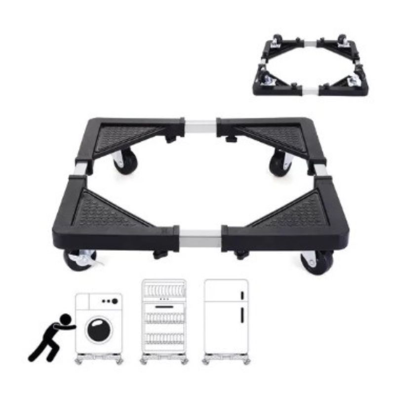GENERICO - Base Soporte Móvil Ajustable Refrigerador Lavadora Mueble