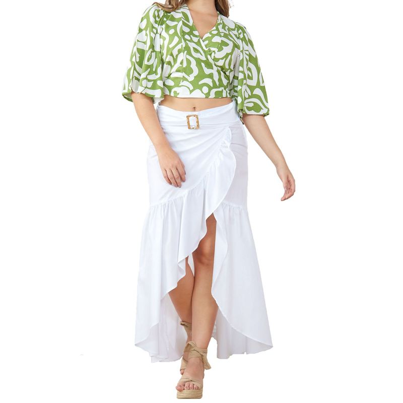 LEG LEGREENY - Falda Larga Cruzada Para Mujer Le Greeny