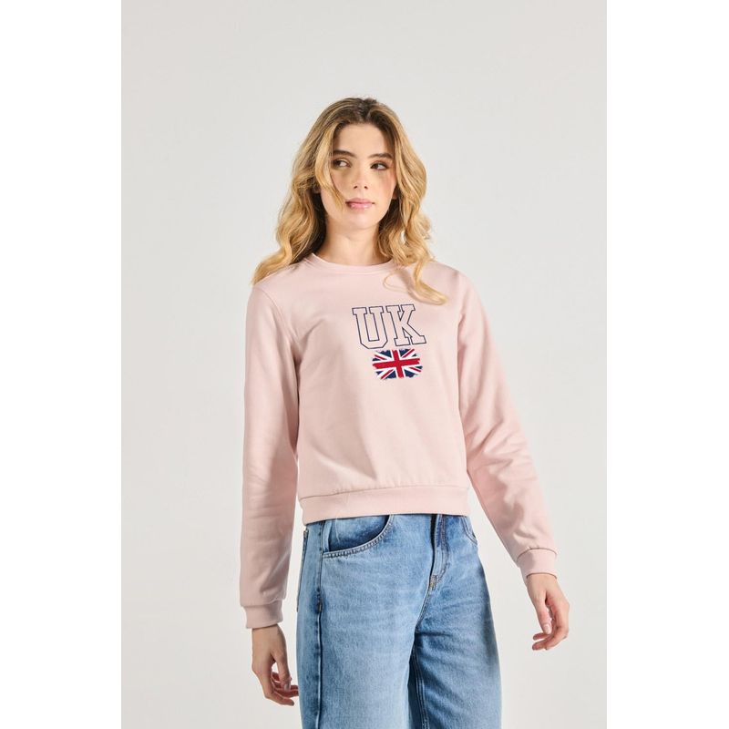 KOAJ - KOAJ Sueter cuello redondo con estampado de UK MUJER