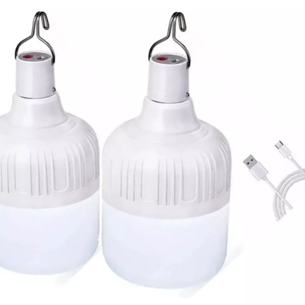 GENERICO - Bombillo Led Recargable Lámpara Portátil 2 Unidades