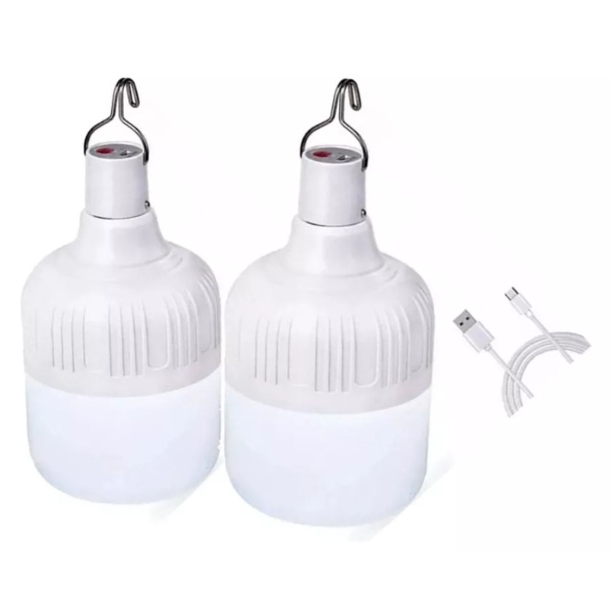 GENERICO - Bombillo Led Recargable Lámpara Portátil 2 Unidades
