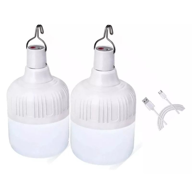 GENERICO - Bombillo Led Recargable Lámpara Portátil 2 Unidades