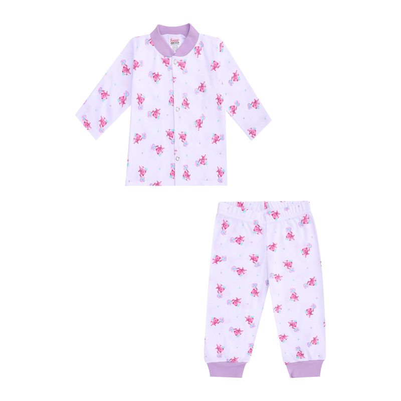 SANTANA - Pijama Bebé Niña Mora Leche