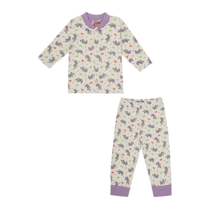 SANTANA - Pijama Bebé Niña Crema