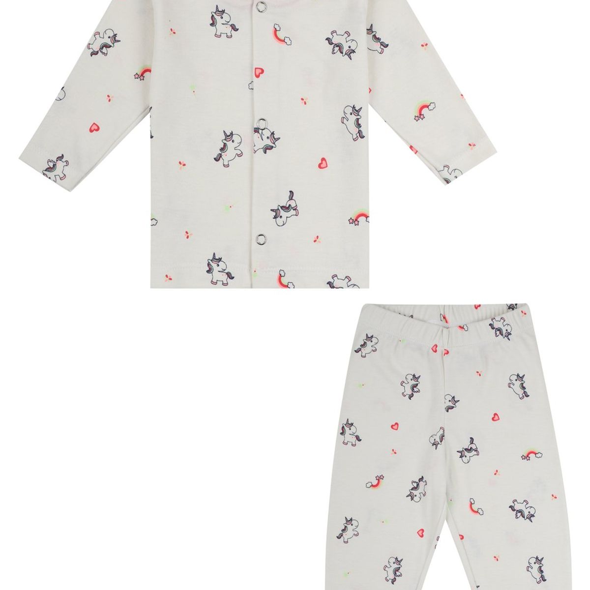 SANTANA - Pijama Bebé Niña Marfil