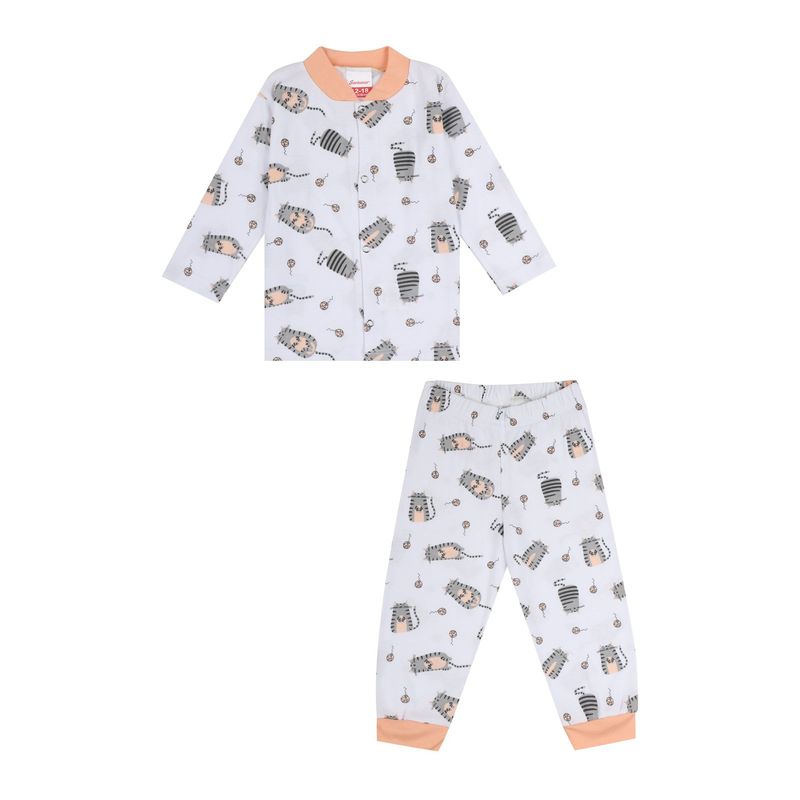 SANTANA - Pijama Bebé Niña Gris Oscuro