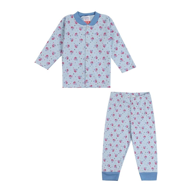 SANTANA - Pijama Bebé Niña Lila Oscuro