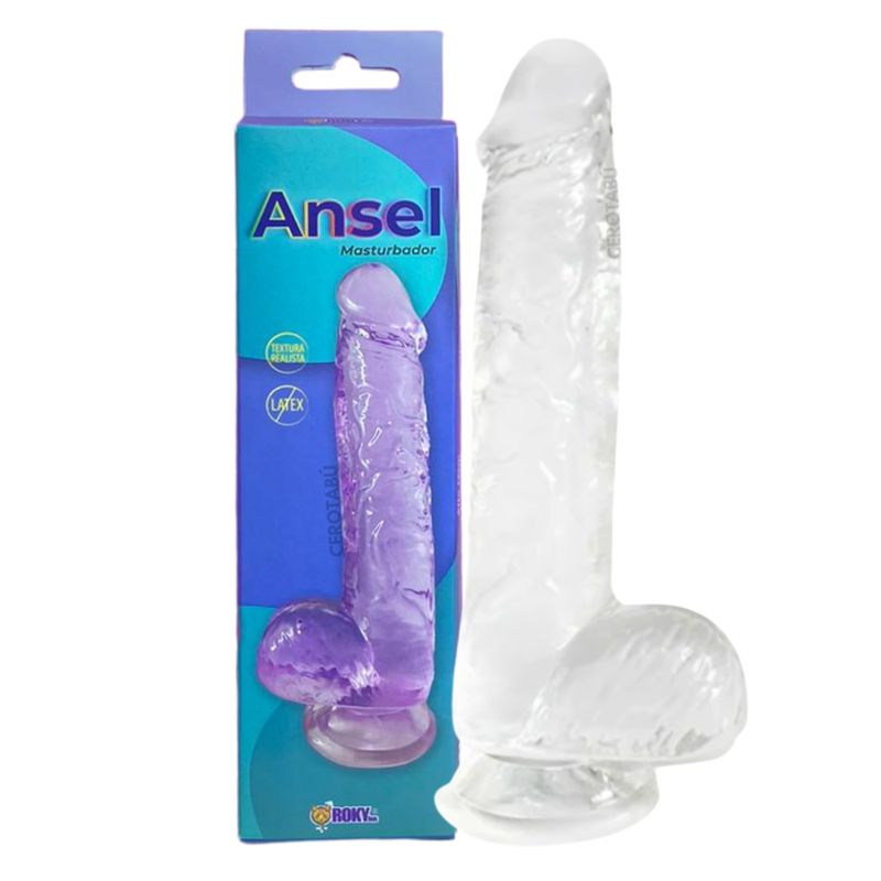 GENERICO - Dildo Consolador 17cm Adherente Juguete Sexual Transparente