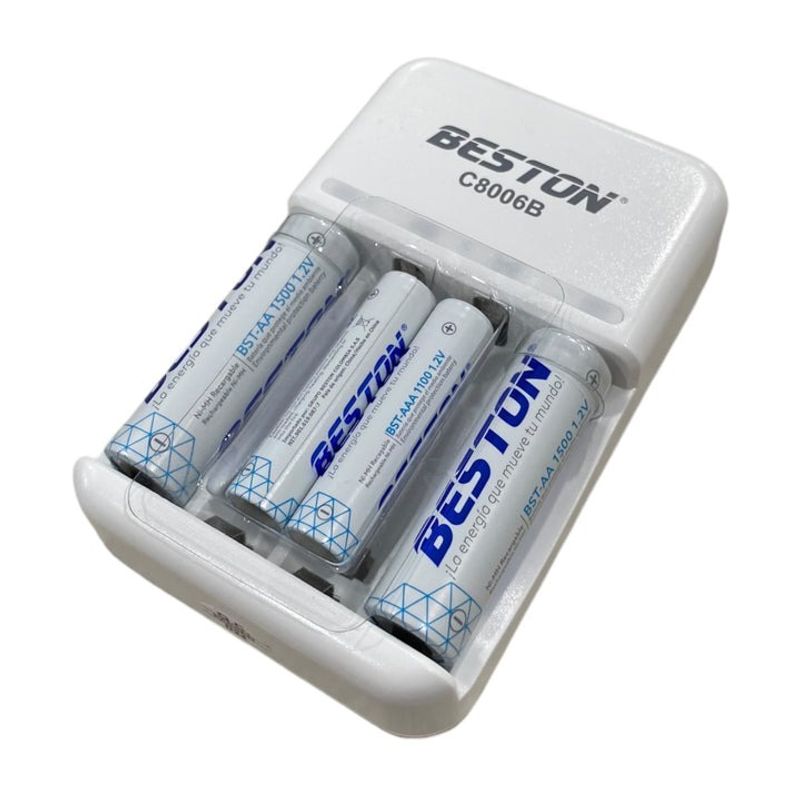 GENERICO - Cargador de Pilas Recargables Beston C8006B MIXTO