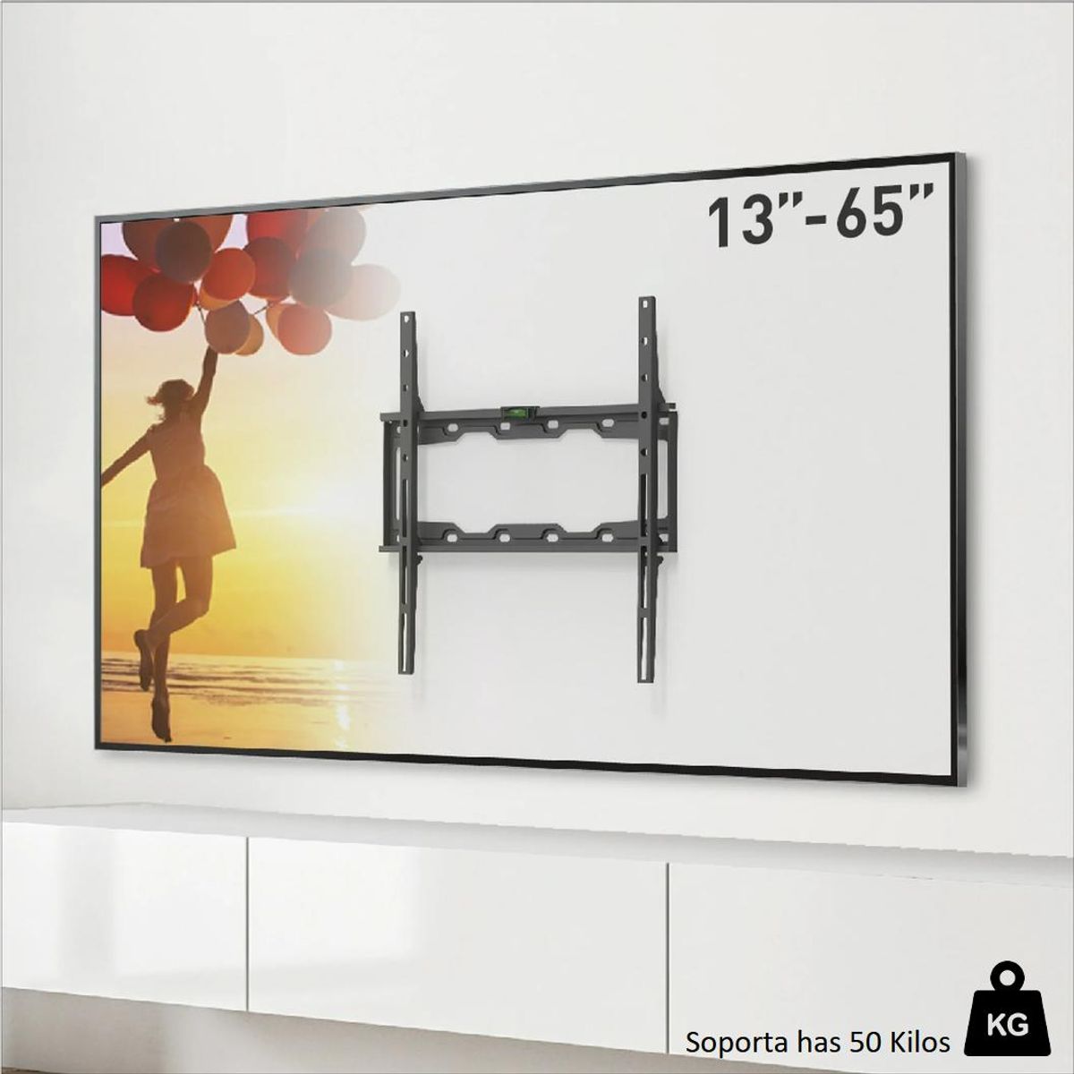 GENERICO - Soporte Para Tv 32 40 42 43 49 50 55 58 60 65 Pulgadas Base Pared