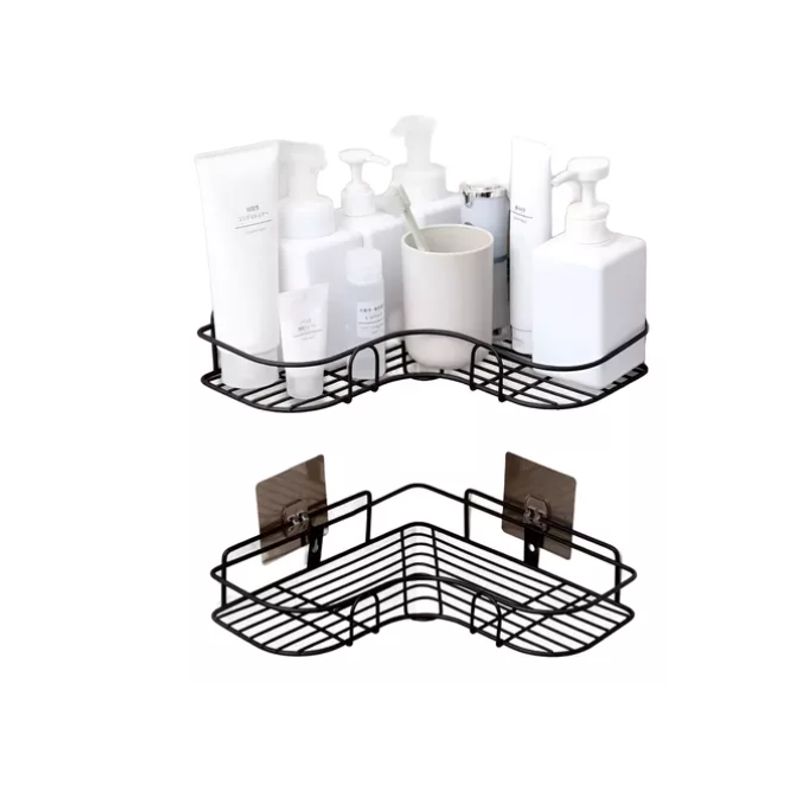 GENERICO - Esquinero Organizador Ducha Baño Adhesivo Set X5 Inoxidable