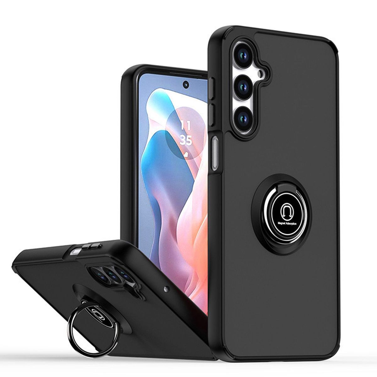 GENERICO - Funda Estuche Anti Golpes Mate Compatible Con Samsung A16 5G Negro