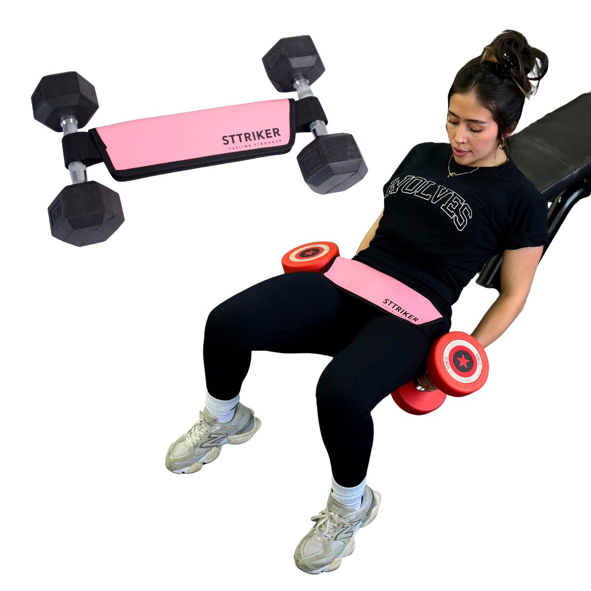 VITTORIA - Cinturón Hipsthrust Empuje Cadera Correa Glúteos Mancuernas