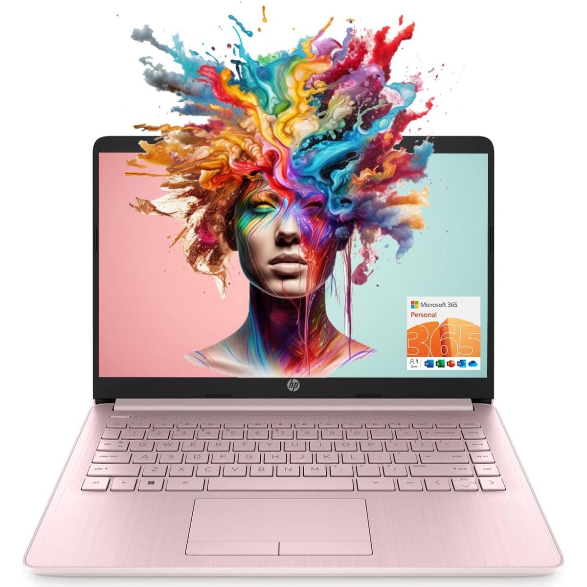 HP - Laptop HP 14 HD, 16GB RAM, 64GB eMMC, Intel N4120, Windows 11