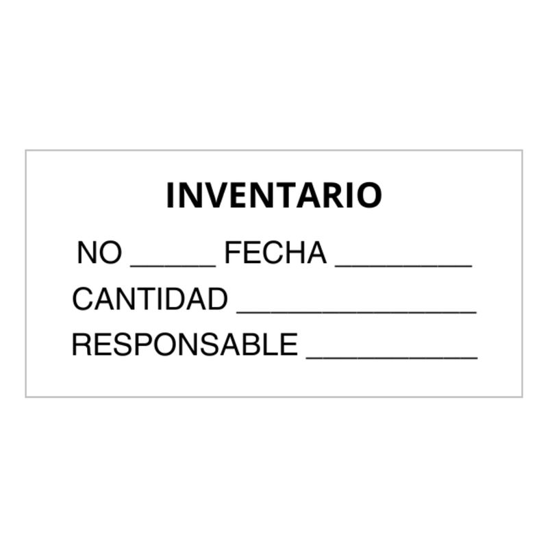 GENERICO - 100 Etiquetas De Control De Calidad E Inventario 50x25 Mm