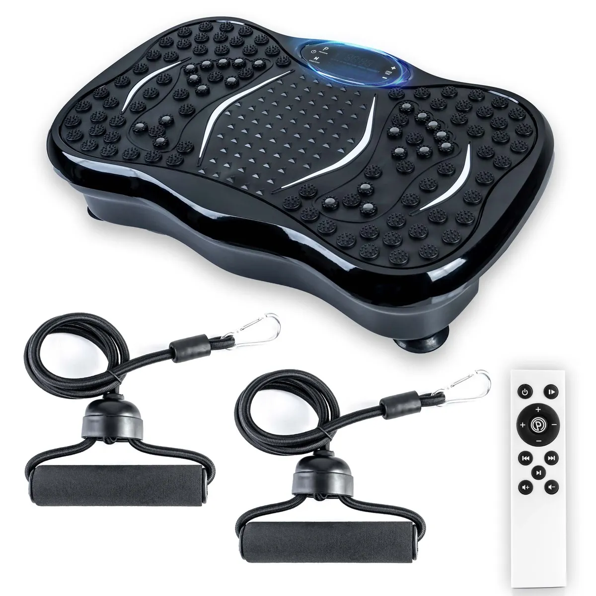 STYLE STARS - Plataforma Vibratoria Ejercicio Compacta - Bandas y Control