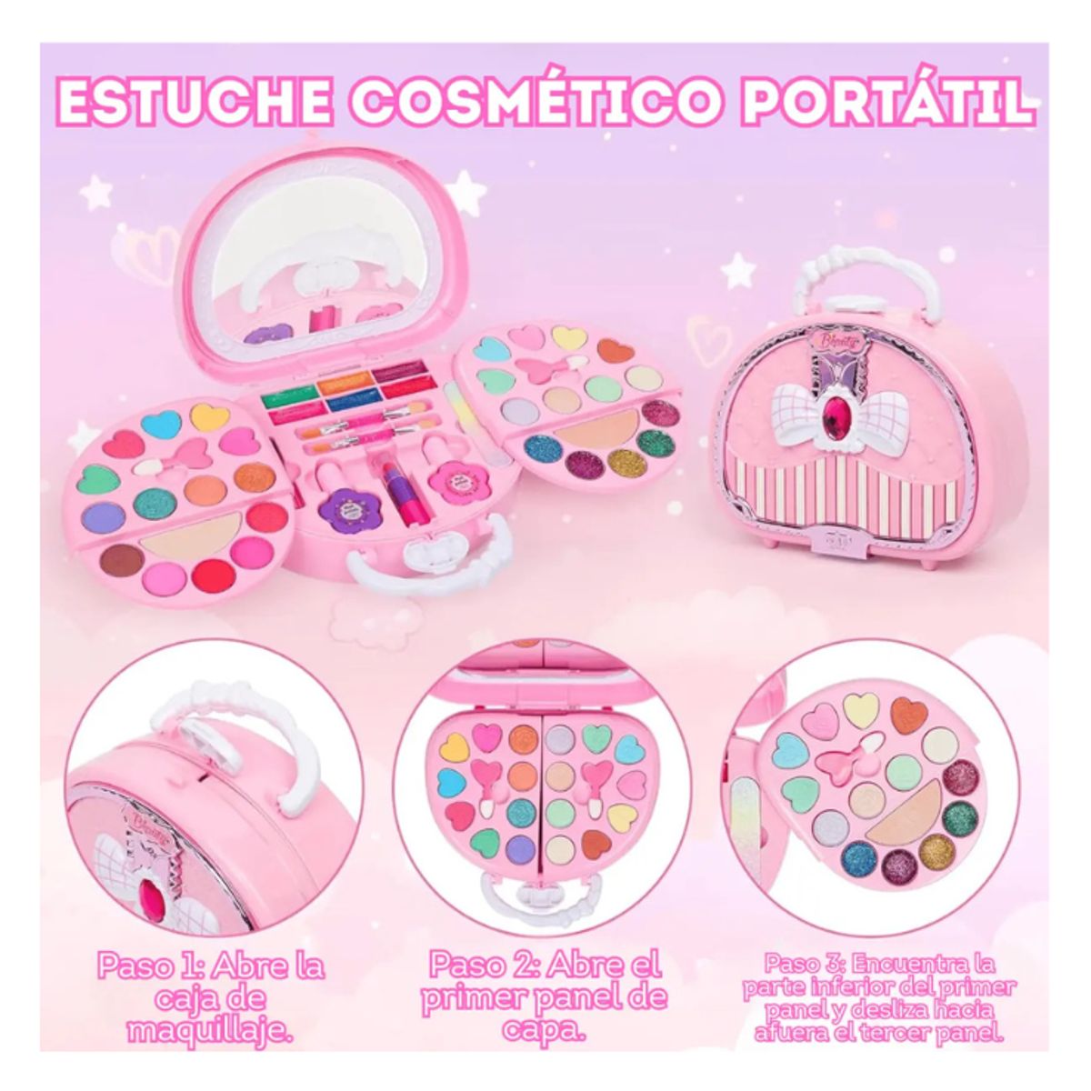 GENERICO - Juego de Kit de maquillaje para niñas