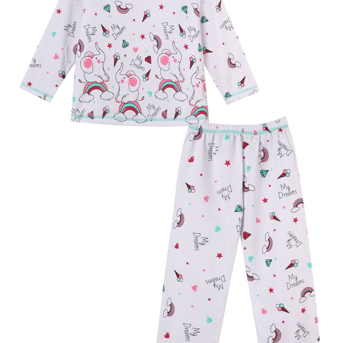 SANTANA - Pijama Niña Alicia Fucsia