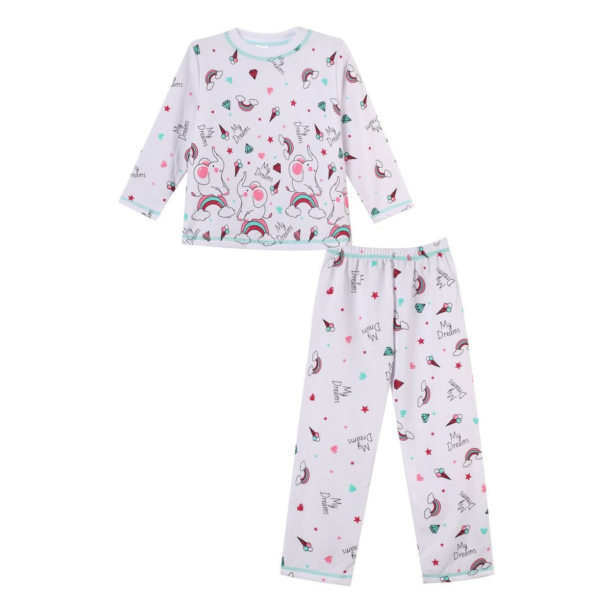 SANTANA - Pijama Niña Alicia Fucsia