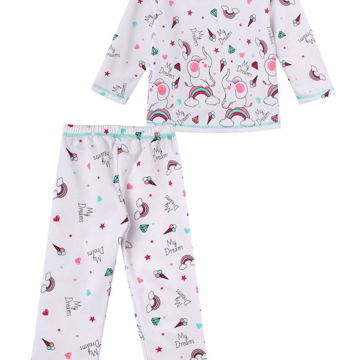 SANTANA - Pijama Niña Alicia Fucsia