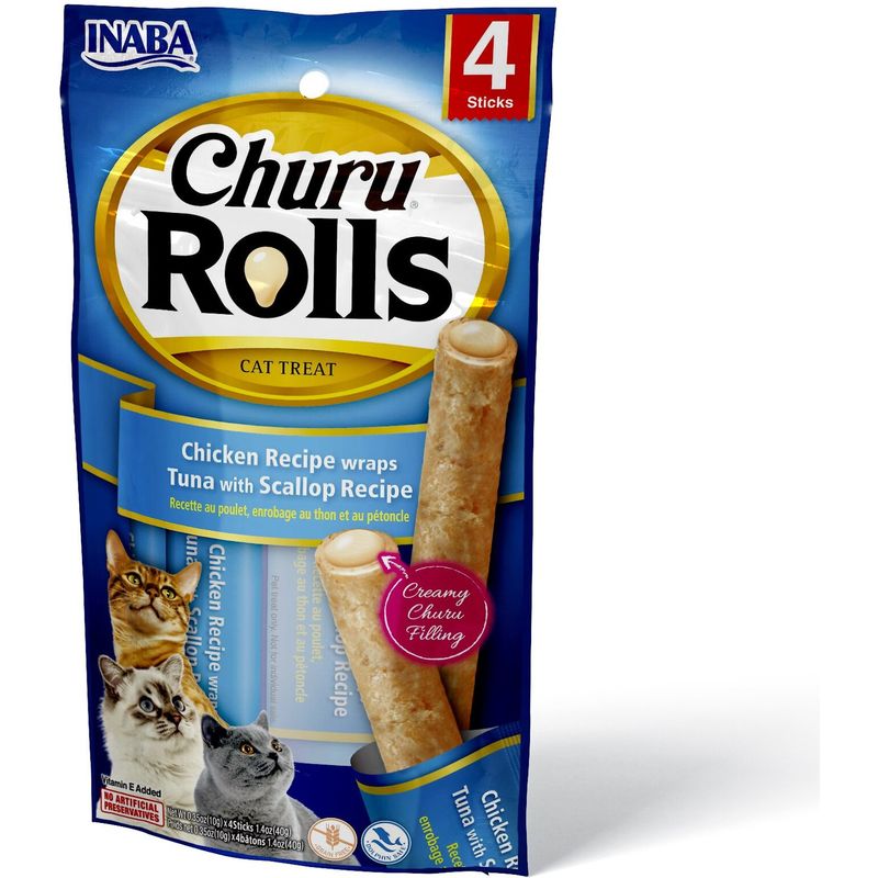 CATLIKE - Cat Snack Churu Rolls 4und Chicken Wraps Tuna Azul