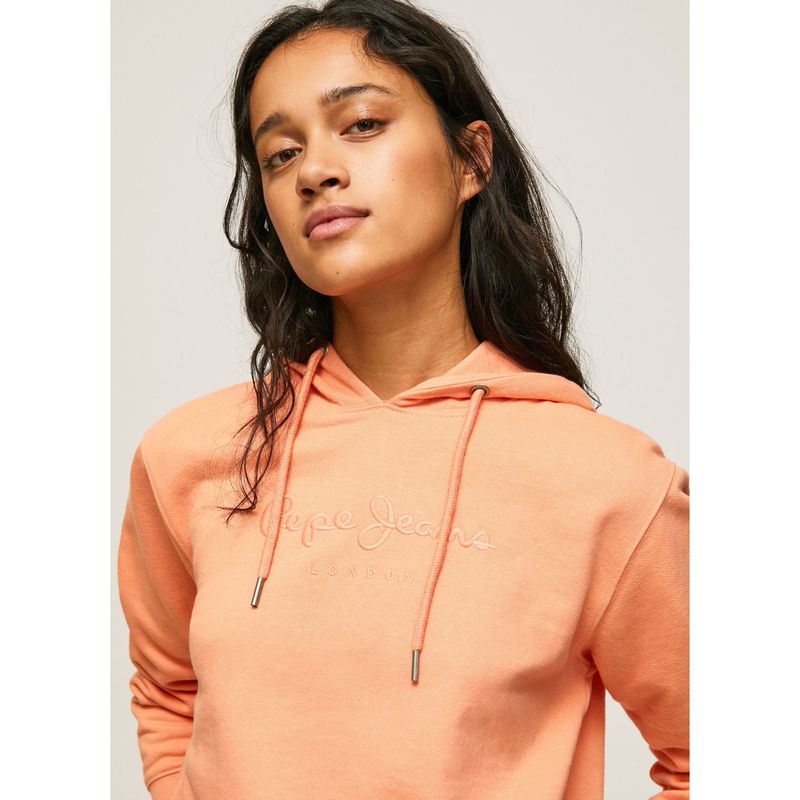PEPE JEANS - Saco Pepe Jeans Para Mujer Whitney Hoodie Peach Orange